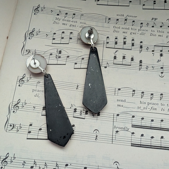 Copper Dangle Earrings - Picture 9 of 11